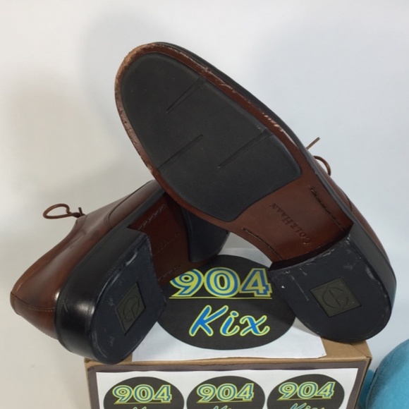 Cole Haan Brown leather Oxford shoe, Sz 8.5 men - Picture 6 of 7